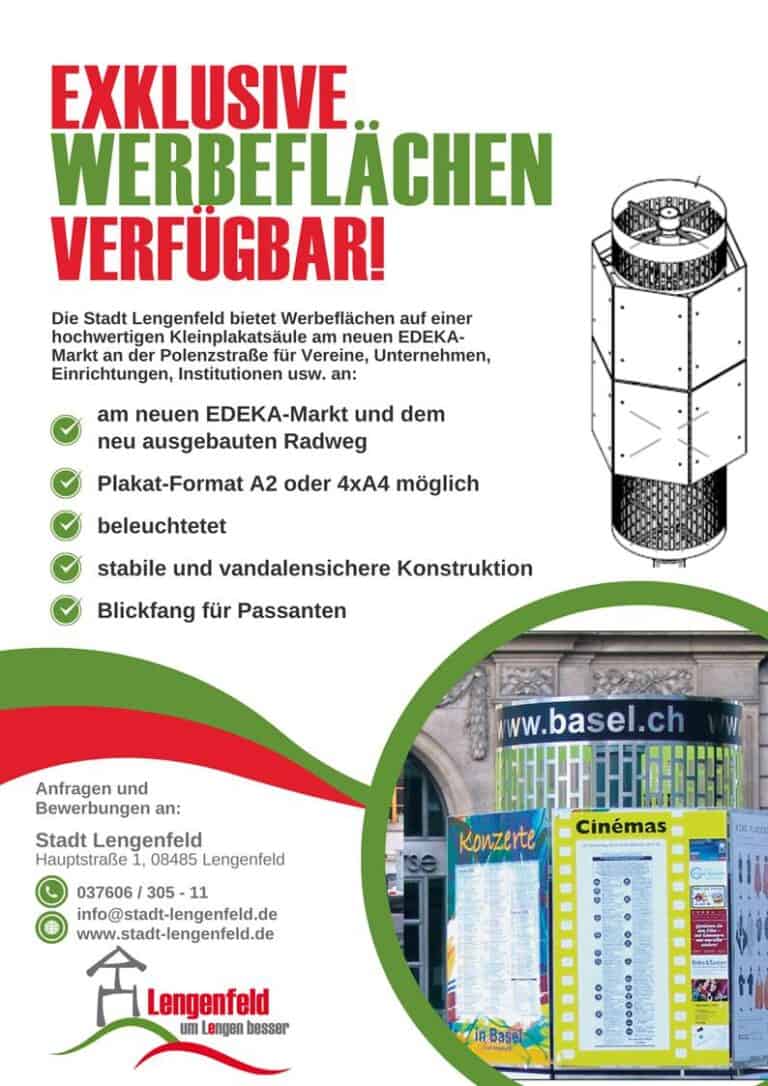 Werbeflächen verfügbar - Zum Beitrag