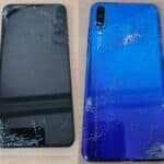 Marke: Huawei - Fundort: Im Springbrunnen der Aegidiuskirche